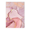 Pink Marble Abstract Canvas Painting Wall Art Print Home Decor by Axyaa