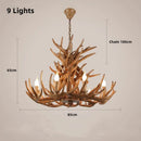 Axyaa Antler Resin Deer Horn Pendant Chandelier - Home Decor Lamp