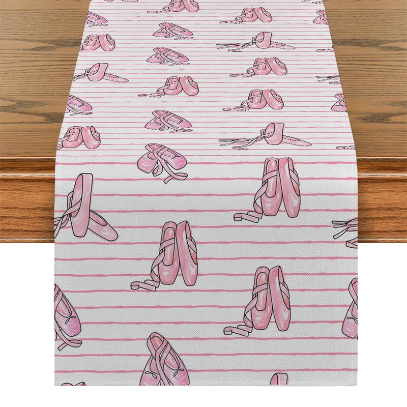 Axyaa Ballet Bunny Table Runner for Festive Dining Decor