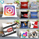Axyaa Satin Soft Pillowcase for Home Decor 45x45cm Square Zipper Pillow Cover