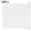 Axyaa High Borosilicate Glass Straw Set for Eco-Friendly Sipping