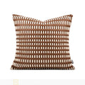 Axyaa Modern Hotel Light Luxury Hand Woven Leather Pillow & Cushion Set