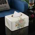 Axyaa Elegant Ceramic Tissue Box Drawer Set - American and European High-End Home Decor
