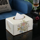 Axyaa Elegant Ceramic Tissue Box Drawer Set - American and European High-End Home Decor