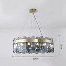 Luxury Gold Glass Chandelier by Axyaa: Elegant Modern Design for Dining & Bedroom