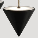 Axyaa Black LED Adjustable Suspension Pendant Light for Living Room, Bedroom, Kitchen and Dining