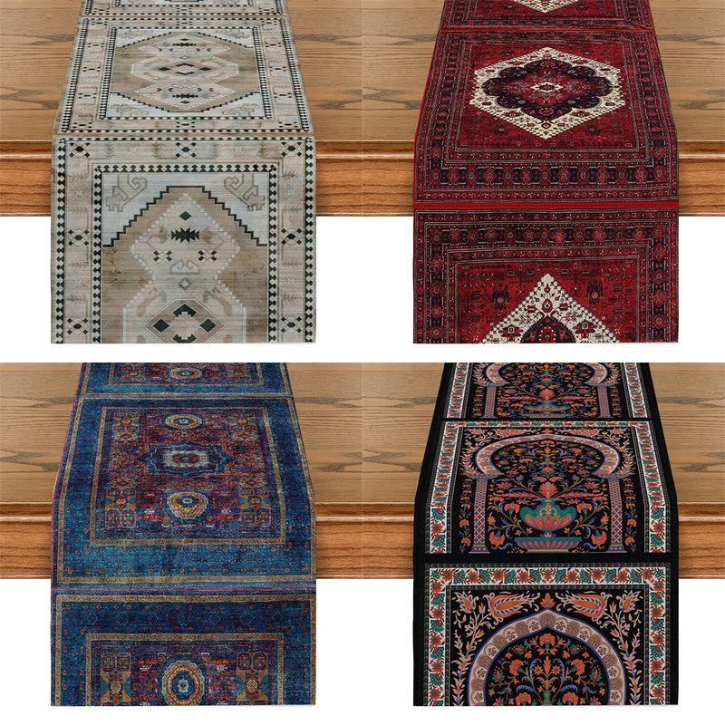 Axyaa Floral Table Flag Runner for Elegant Home Decor