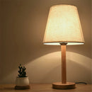 Axyaa Round Solid Wood Lamp Base for DIY Table Lamp