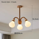 Axyaa Wood Glass Chandelier: Stylish Hemp Rope Pendant Light for Dining Table & Bar Counter
