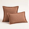 Axyaa Hounds tooth Square Cushion Cover 45x45cm in Orange Green Blue Black