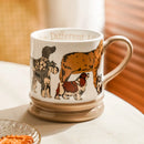 Axyaa Puppy Art 400ml Ceramic Mug