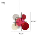 Axyaa Colourful Block Acrylic Chandelier for Living Room and Bedroom