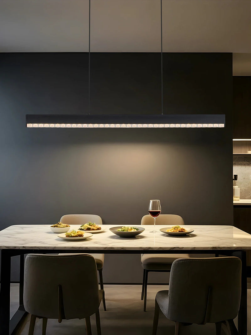 Axyaa Black Nordic Minimalist Restaurant Chandelier 2025 Kitchen Dining Table Lights