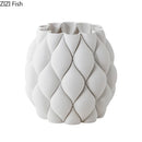 Axyaa 3D Printed Ceramic Vase Plant Pot Decoration Ornaments Flower Arrangement