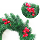 Axyaa Christmas Garland Holly Berry Wreath Indoor Outdoor Home Decor