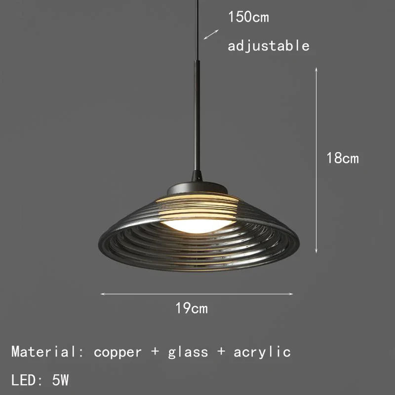 Modern Gray Glass Pendant Light by Axyaa - Dimmable, Changeable, Nordic Design
