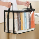 Axyaa Transparent Foldable Book Storage Bag Organizer for Student Dormitory