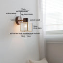 Axyaa White Glass LED Wall Light Pumpkin Stairs Modern Nordic Decor Bedside Lamp