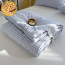 Axyaa Cotton Summer Quilt Nordic Style Duvet Blanket Soybean Fiber Filling