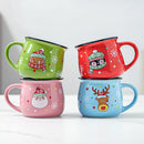 Axyaa Kids Ceramic Milk Coffee Cup with Handle - Heat Resistant Breakfast Mug