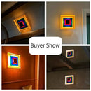 Axyaa LED Wall Lamps: Medieval Bauhaus Minimalist Colorful Lights for Living Room