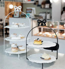 Axya Gold Double-Layer Cake Stand Wedding Pastry Decoration