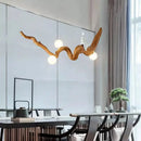 Axyaa Zen Resin Branch Pendant LED Lights - Tea House Dining Decor, Wood Color