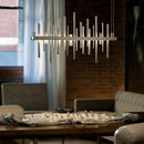 Axyaa Stainless Steel Pendant Chandelier for Home Decor & Indoor Lighting