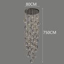 Axyaa Staircase Chandeliers: Modern LED Pendant Light Lamps for Living Room