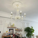 Axyaa French Crystal Chandelier Wall Lamp for Bedroom Princess Room