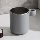 Axyaa Stainless Steel Toothbrush Cup for Home Bathroom, Kids Mouthwash Drinking Utensil