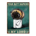 Axyaa Funny Butt Napkins Poster for Home Hotel Cafe Decor