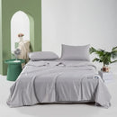Axyaa Solid Color Tencel Cool Silk Washable Quilt Double Bed Four-Piece Set