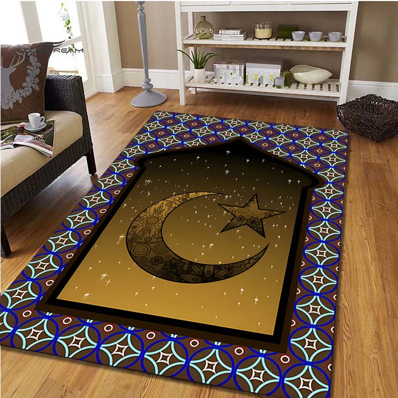 Axyaa Muslim Prayer Non-slip Carpet Room Mat for Kitchen Bathroom Floor