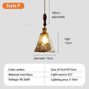 Axyaa Glass Flower Pendant Light - Nordic Retro Design for Various Spaces