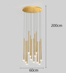 Axyaa Modern Stairway & Living Room Chandeliers - Indoor Lighting Fixtures