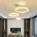 Axyaa Circular Ring Chandelier Pendant Light for Living Dining Bedroom Home Decor