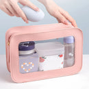 Axyaa Transparent Cosmetic Bag: Large Capacity Makeup Pouch & Toiletry Case