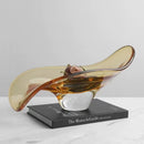 Axyaa Glass Bowl Fruit Platter Tray: Stylish Transparent Household Organizer and Décor