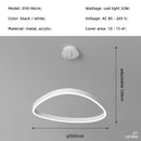 Axyaa Modern Nordic White/Black Irregular LED Pendant Lights, Minimalist Design