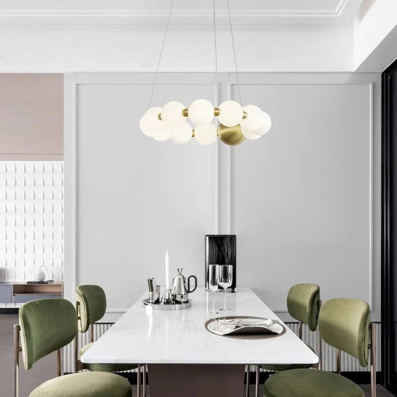 Axyaa Modern LED Ceiling Chandelier for Bedroom and Dining Room