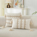 Axyaa Geometric Boho Cotton Cushion Cover for Home Decor