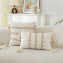 Axyaa Geometric Boho Cotton Cushion Cover for Home Decor