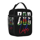 Axyaa Haiti Flag Insulated Lunch Bag: Portable, Waterproof, Thermal Oxford Tote