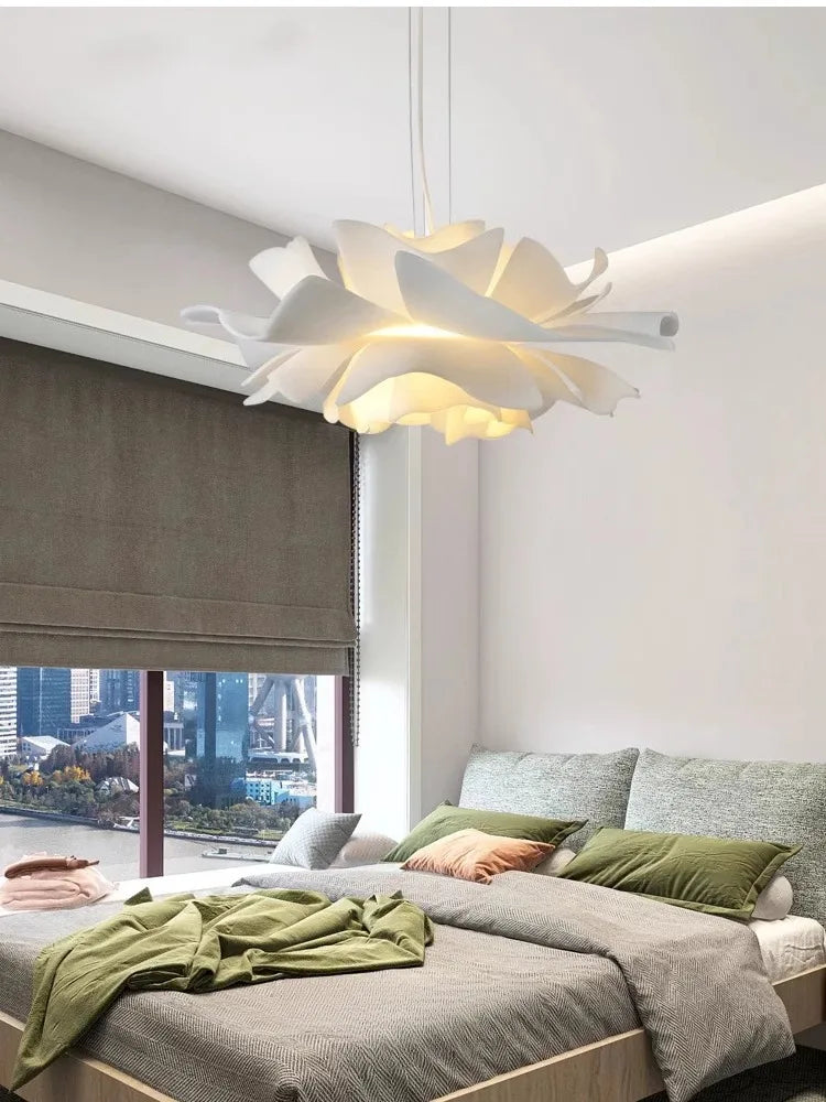 Axyaa Nordic Modern Acrylic Flower Chandelier for Living Dining Room Kitchen Bedroom
