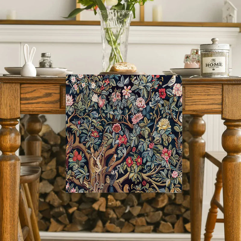 Axyaa Floral Table Runner for Kitchen Dining Wedding Party Decor