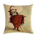 Axyaa Halloween Skull Linen Pillowcase 45*45cm
