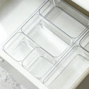 Axyaa Plastic Desk Drawer Organizer Box Storage for Jewelry, Makeup, and Accessories