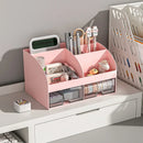 Axyaa Desktop Drawer Organizer Clear Student Desk Stationery Storage Cabinet