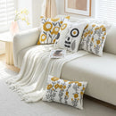 Embroidered Simple Pillowcase Cojines 45X45 for Living Room Bedroom Sofa Decor by Axyaa